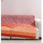 Telo Arredo Copridivano Copriletto Kerala Arancio 180x270cm Granfoulard Bassetti