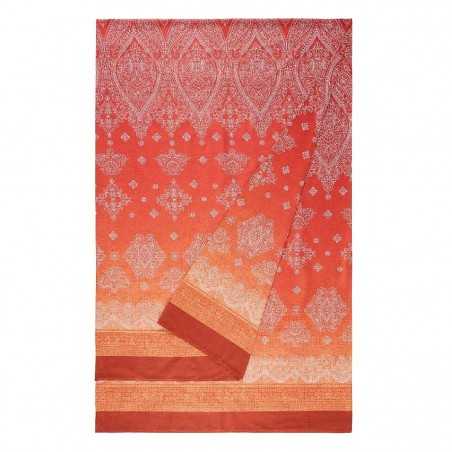 Telo Arredo Copridivano Copriletto Kerala Arancio 180x270cm Granfoulard Bassetti