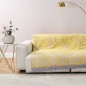 Telo Arredo Copridivano Copriletto Indian Roses Giallo 270x270cm Granfoulard Bassetti