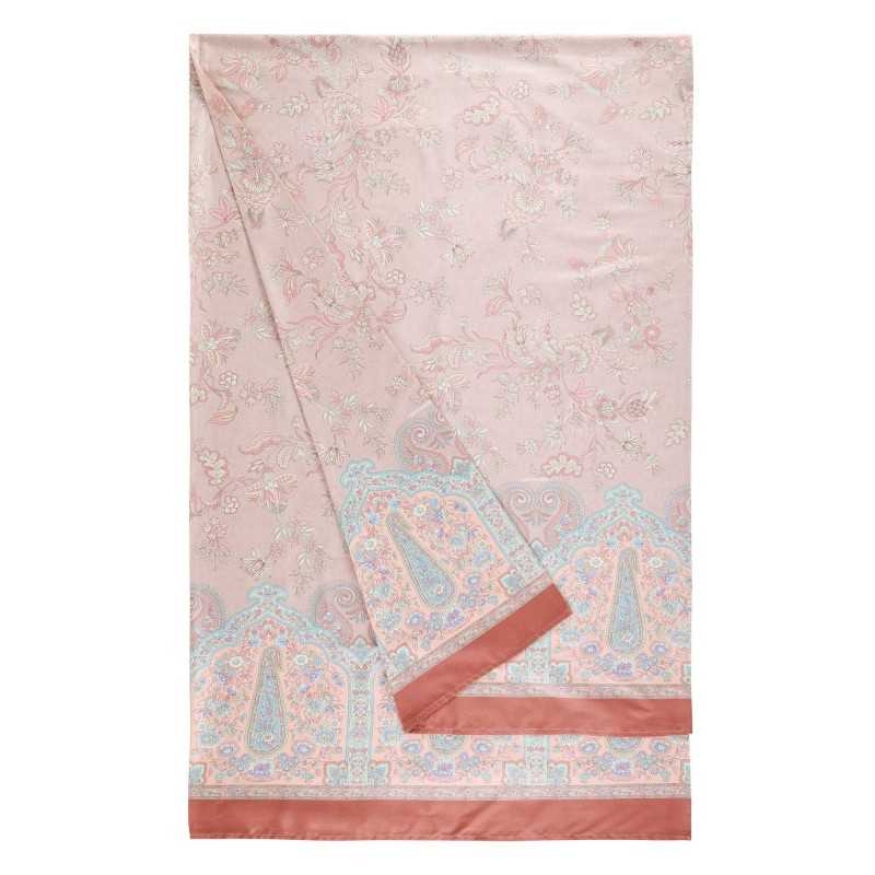 Bassetti Foulard de décoration Granfoulard Indian Roses Rose 270x270 cm