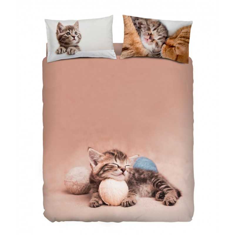 Bettbezug Set Bettwäsche BIZET Katze Imagine Bassetti