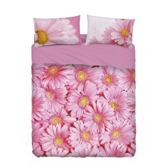 Komplettes Satz Bettwäsche / Tagesdecke GERBERA IMAGINE Bassetti