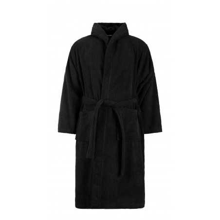 Maison Sucrée Albornoz Pepe Negro con Capucha y Bolsillos Unisex