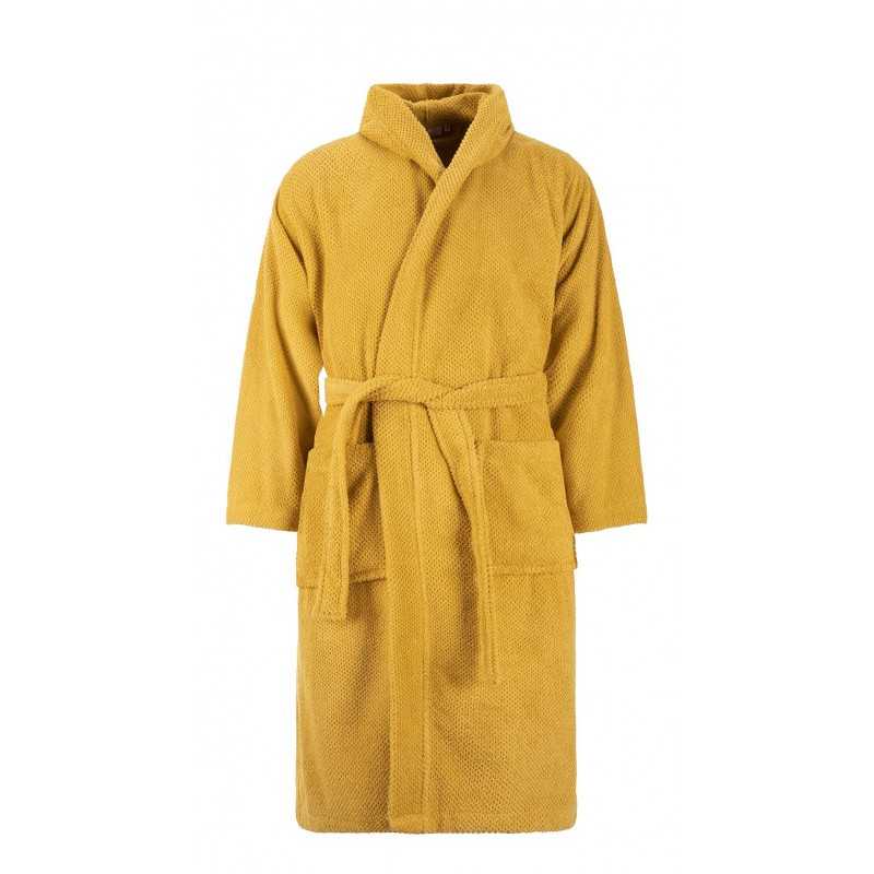 Maison Sucrée Bathrobe Pepe Yellow Hood and Pockets Unisex Maison Sucrée Bathrobe Pepe Yellow Hood and Pockets Unisex