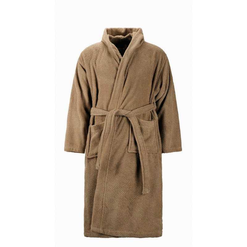 Maison Sucrée Bathrobe Pepe Taupe Hood and Pockets Unisex Maison Sucrée Bathrobe Pepe Taupe Hood and Pockets Unisex