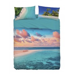 Komplettes Satz Bettwäsche / Tagesdecke SOGNO IMAGINE Bassetti