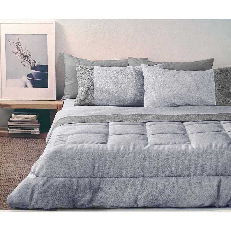 Juego de Sábanas Zucchi DAMASK de Percal para Cama Matrimonial