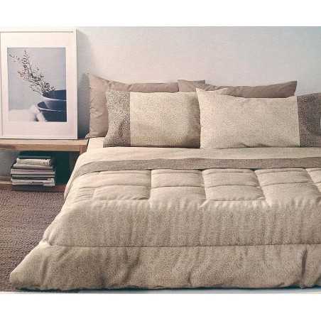 Parure de draps Zucchi DAMASK Beige en Percale pour lit double