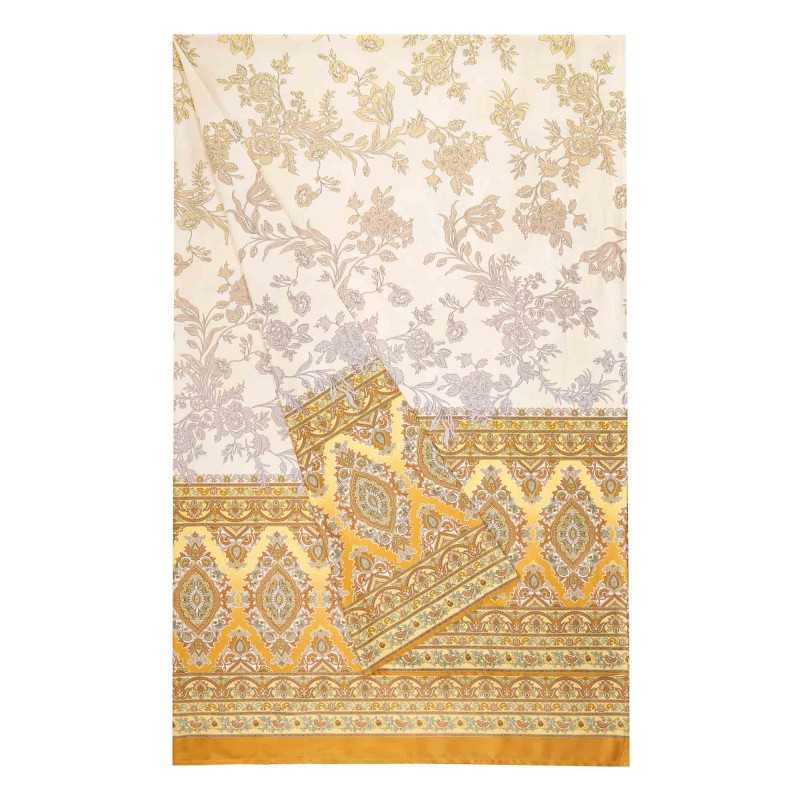 Bassetti Foulard de décoration Granfoulard Agrigento Gold 180x270 cm