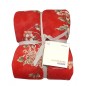 Plaid Granfoulard Esperidi Red Throw By Bassetti
