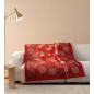 Plaid Granfoulard Esperidi Red Throw By Bassetti