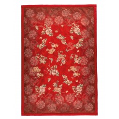 Elegante Plaid ESPERIDI Rojo Manta GRANFOULARD BASSETTI