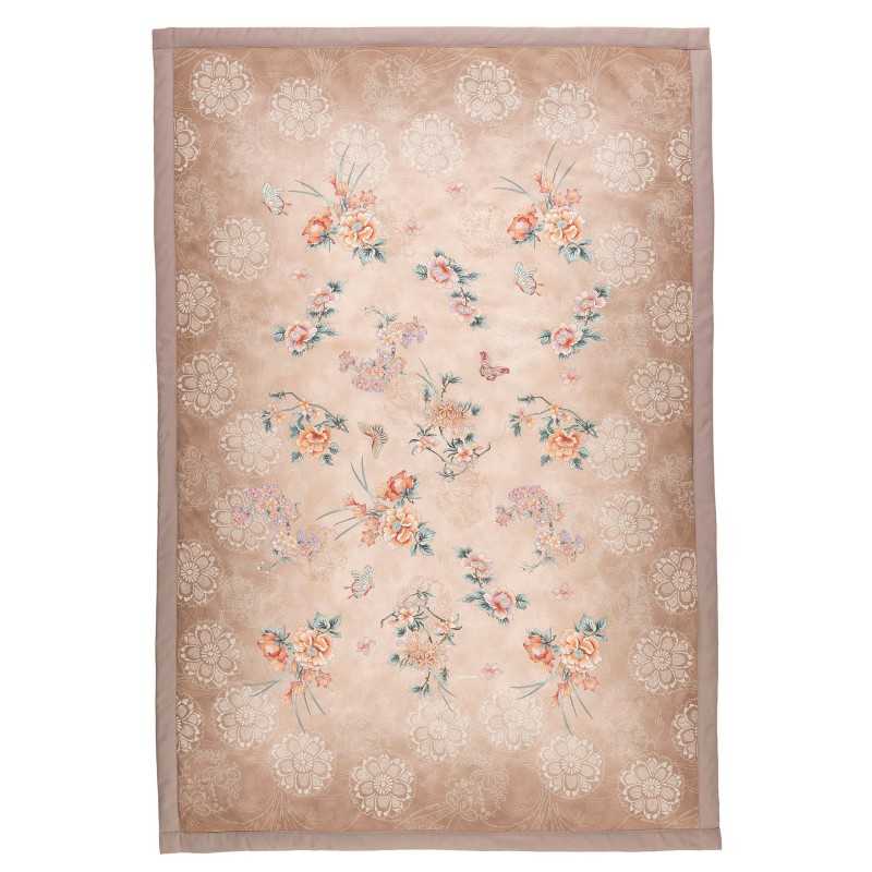 Elegante Plaid ESPERIDI Beige Manta GRANFOULARD BASSETTI