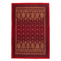Elegante Plaid Granfoulard Gold Decor Rot Bassetti