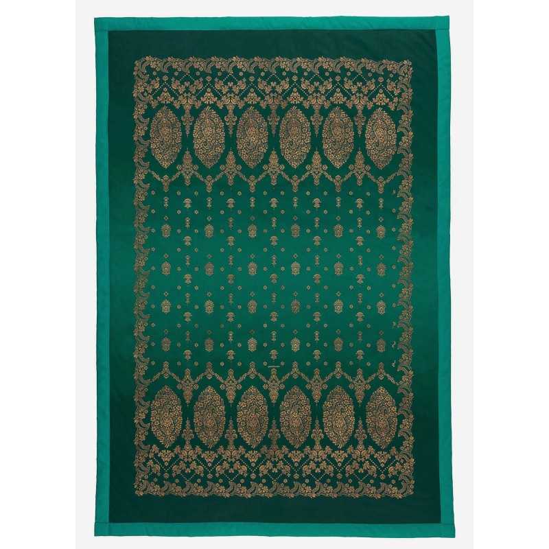 Elegante Plaid Granfoulard Gold Decor Grün Bassetti