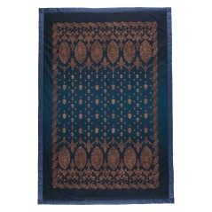 Elegante Plaid Granfoulard Gold Decor Blau Bassetti