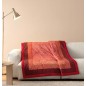 Granfoulard Bassetti Morbido Plaid Imbottito Kerala Rosso Corallo