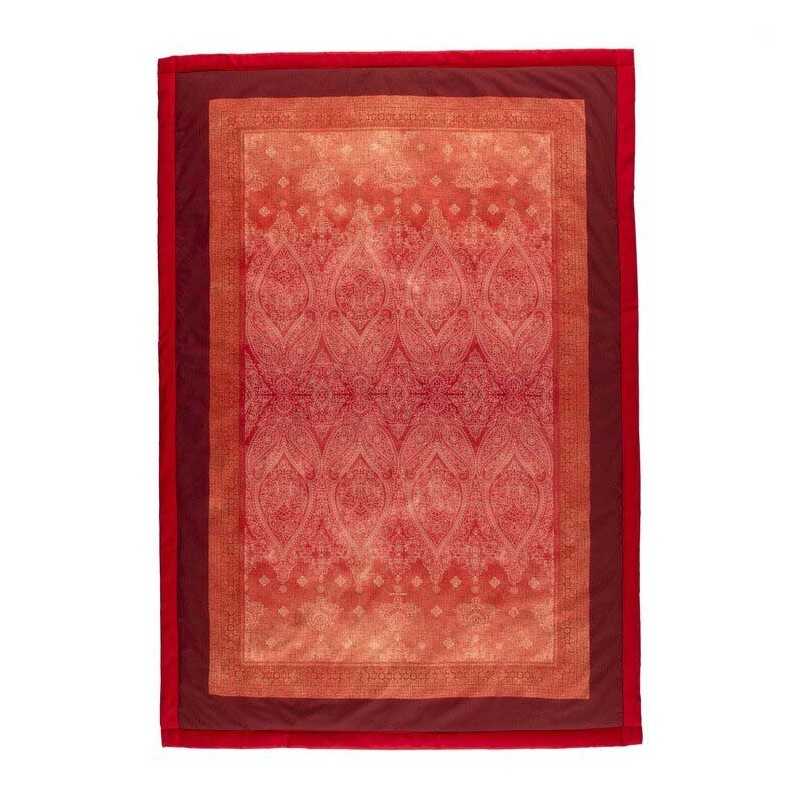 Elegante Plaid Granfoulard Kerala Rot Bassetti
