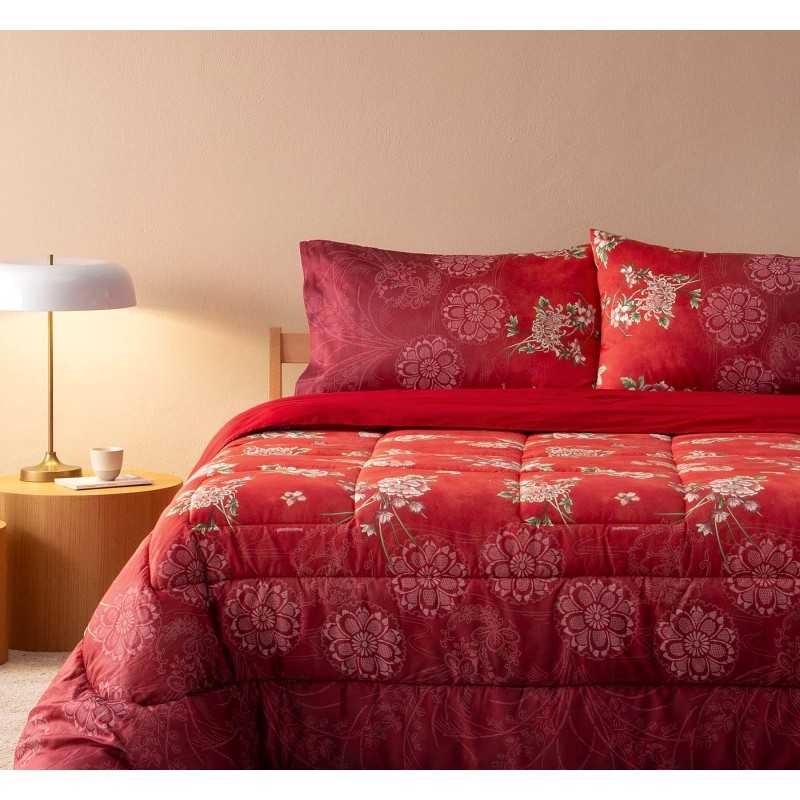 Trapunta Invernale Matrimoniale Esperidi Rosso Granfoulard Bassetti
