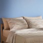 Completo Lenzuola Matrimoniale Upright Beige 6 pezzi Bassetti
