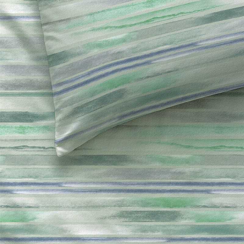 Sheet Set for King / Superking Bed Upright Green 6 pieces Bassetti