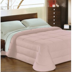Doppelbett Winterdecke Ines Rosa aus glänzendem Baumwollsatin Hochwertig