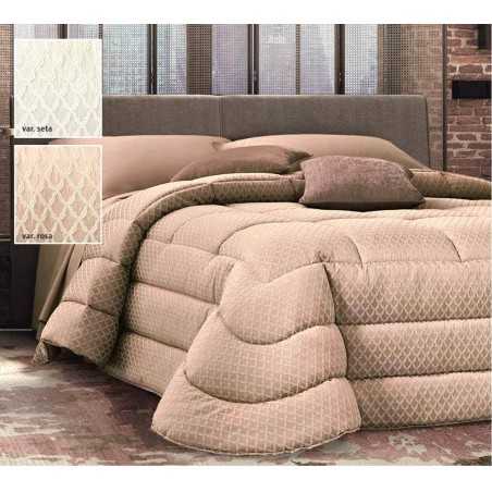 Couette d'hiver Double Lulù en Jacquard fin Rose poudré