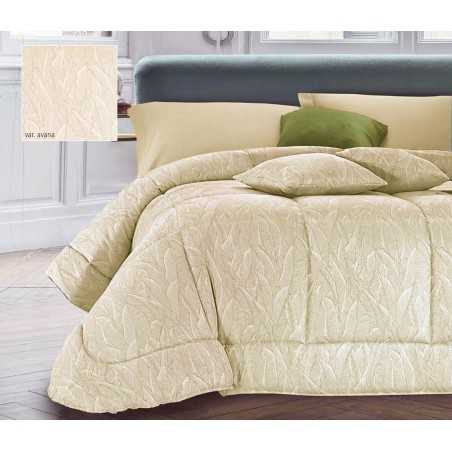 Edredón de invierno Cama matrimonial Aura Beige de Jacquard
