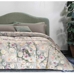 Winterdecke Doppelbett Acquarello Blumen Steppdecke GFFerrari