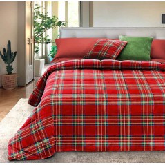 Winter Quilt Double Ferraruccia Tartan Red GFFerrari