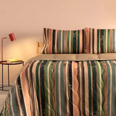 Couette d'hiver double Grove vert en coton Bassetti