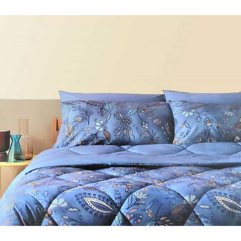 Edredón de invierno algodón Sikar azul Bassetti