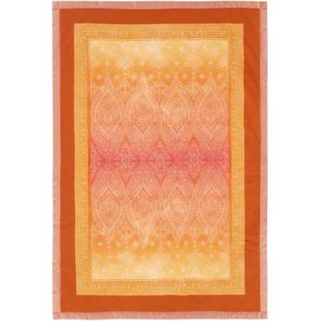 Élégant plaid Kerala Orange GRANFOULARD BASSETTI