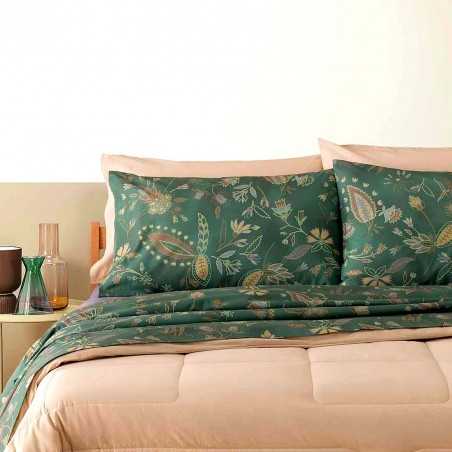 Parure de Drap Pour Lit Double Sikar Vert Bassetti