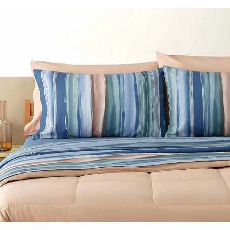 Sheet Set for Single Bed Extension Blue By Bassetti
