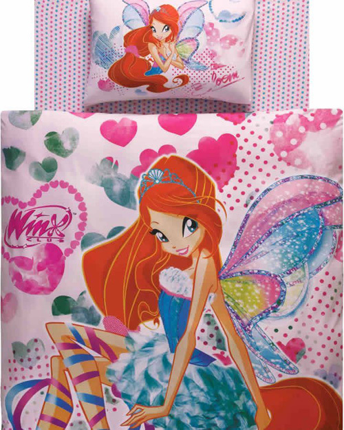 Copripiumino Singolo Winx.Bedding Duvet Cover And Pillowcase Winx Bloom Harmonix Pink Ebay